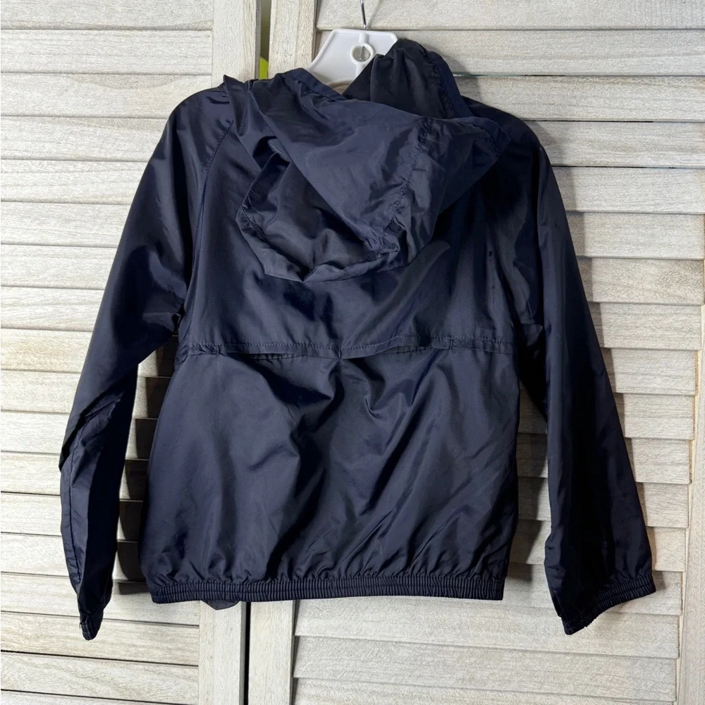 Gap Kids Navy Hooded Windbreaker Jacket. Excellent Condition  XS Casual Preppy